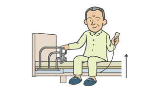 高さを調整する利用者