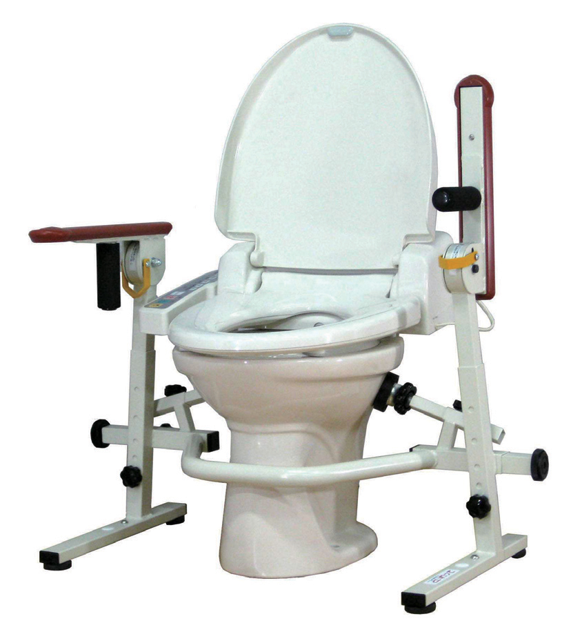 洋式トイレ手すりといれって 肘掛け跳ね上げ式