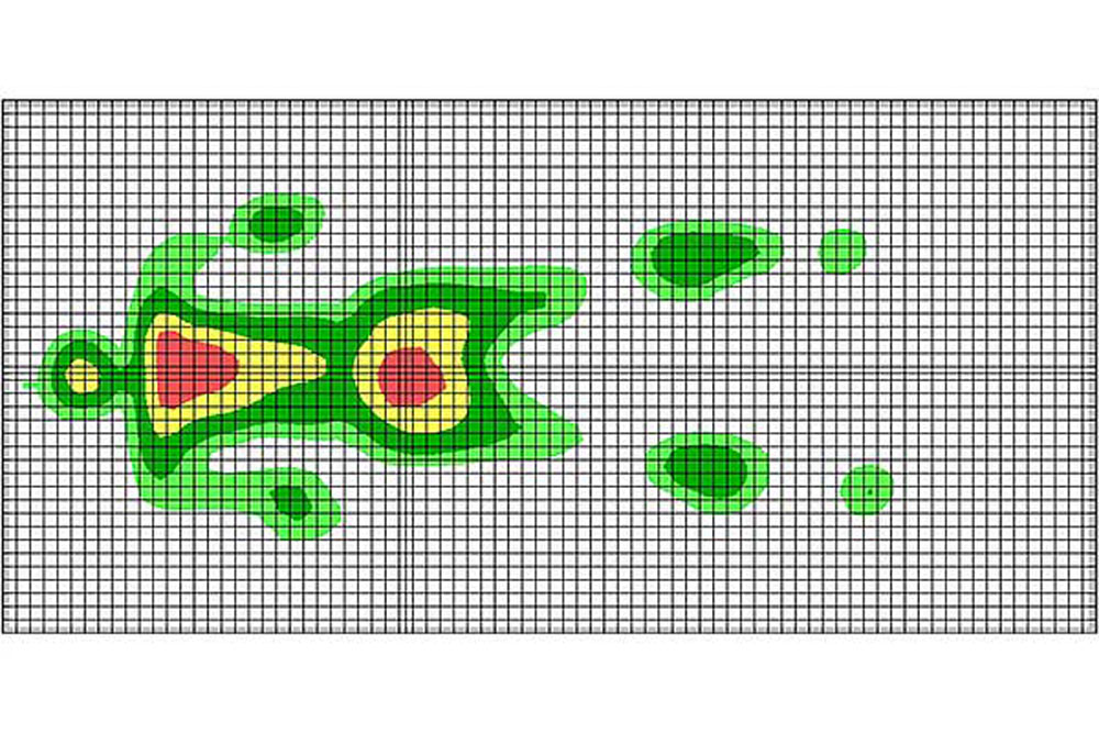 ストレッチフィットⅡマットレス 通気タイプ 91cm幅レギュラー 体圧分布