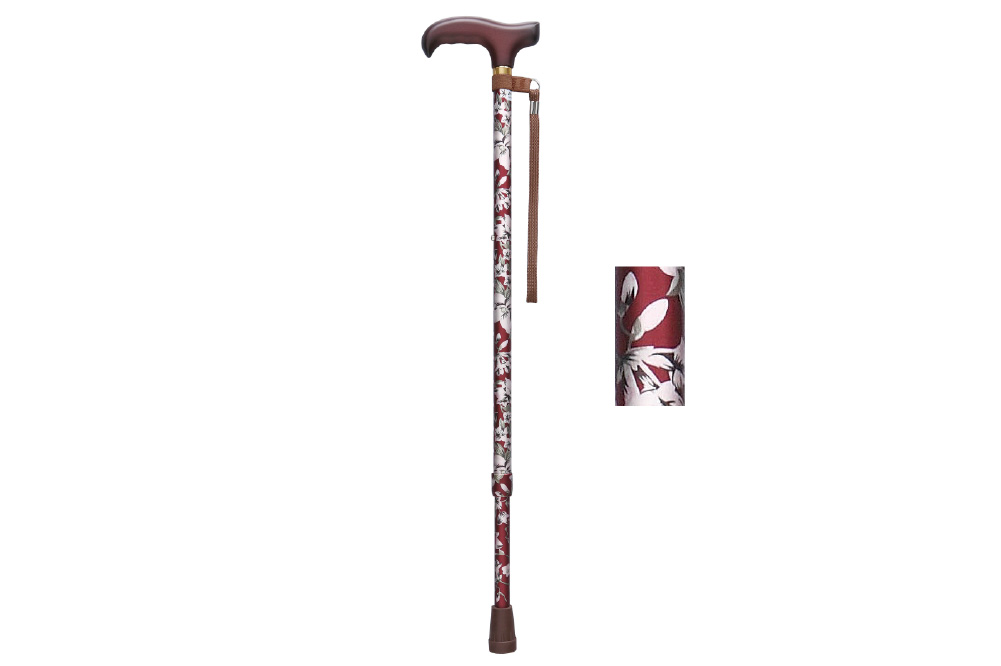 ベーシック 伸縮S 花柄赤