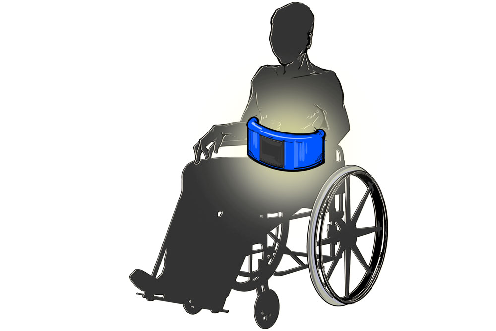 ガードウェル 体幹保持プロテクター 使用イメージ