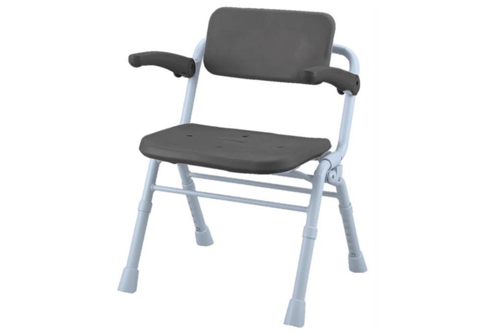 シャワーチェア[ユクリアAir] ワイドSPワンタッチ モカブラウン