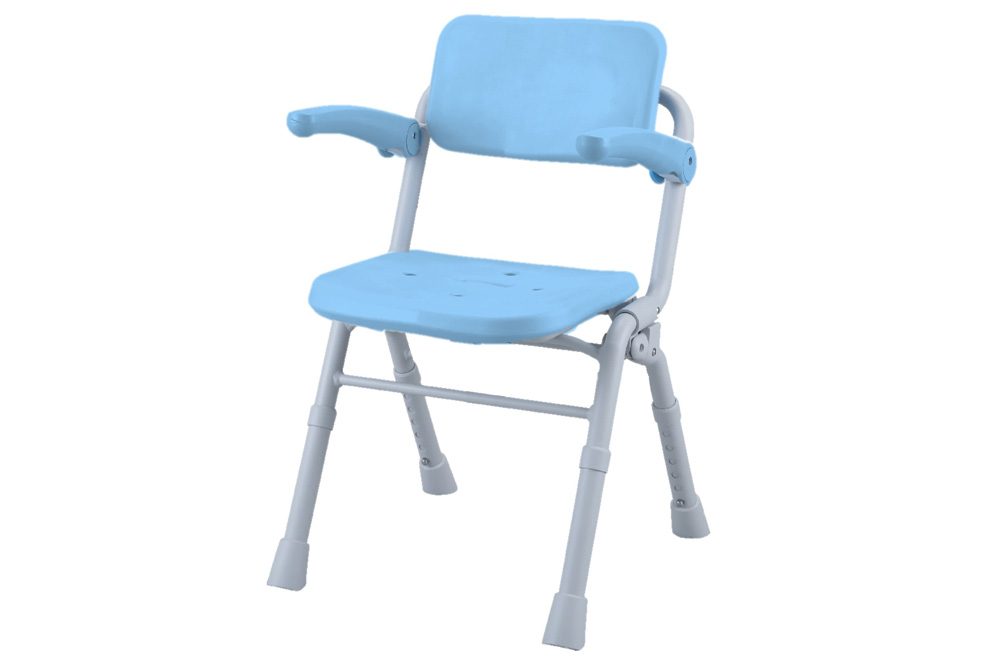 シャワーチェア[ユクリアAir] コンパクトSPワンタッチ ブルー