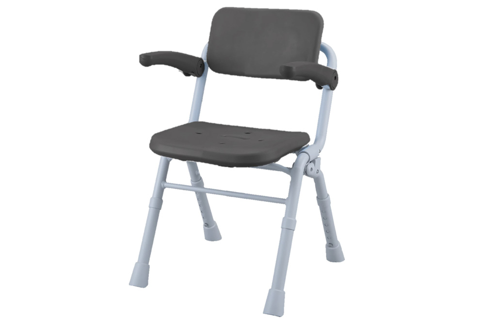 シャワーチェア[ユクリアAir] コンパクトSPワンタッチ モカブラウン