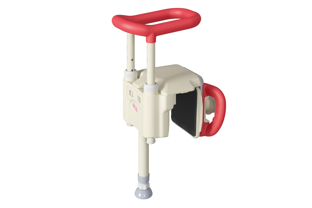 ユニットバス対応浴槽手すり UST-130UBショート レッド