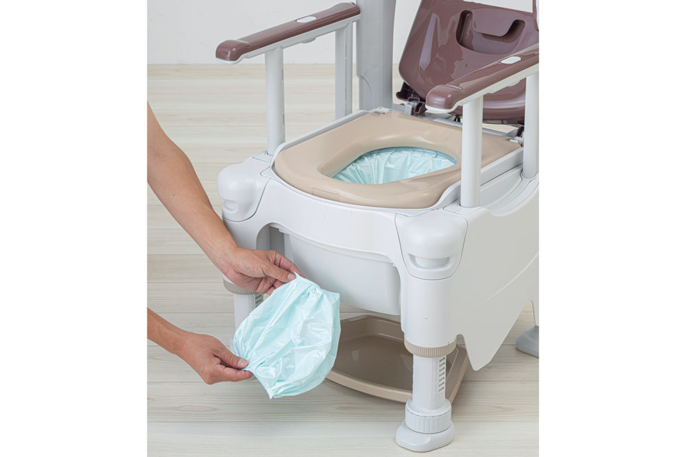 ポータブルトイレFX-30S 自動ラップイメージ