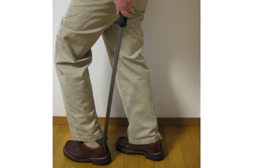 グッドグリップスロング靴べら 使用例