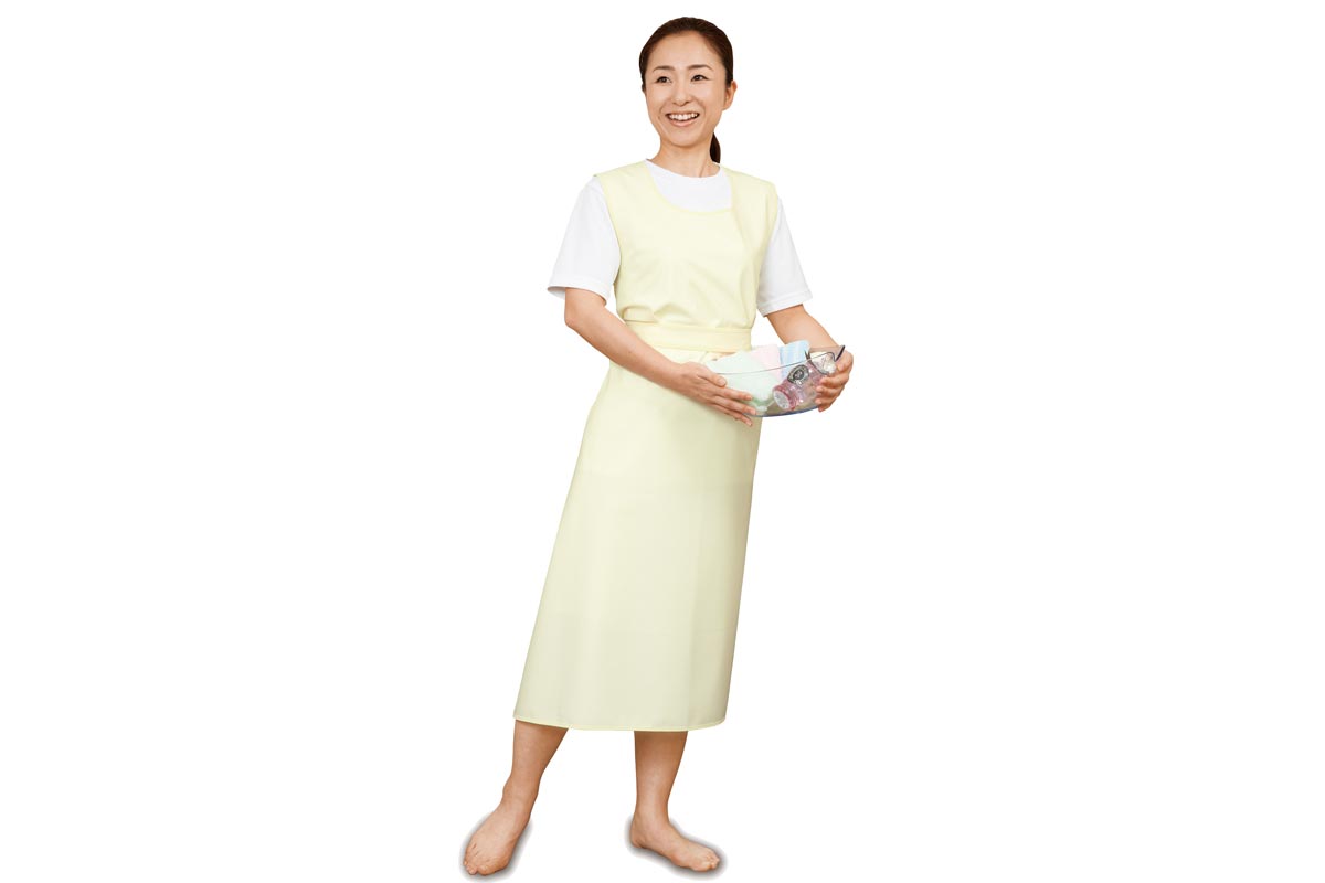 入浴介助エプロン（ひもタイプ）