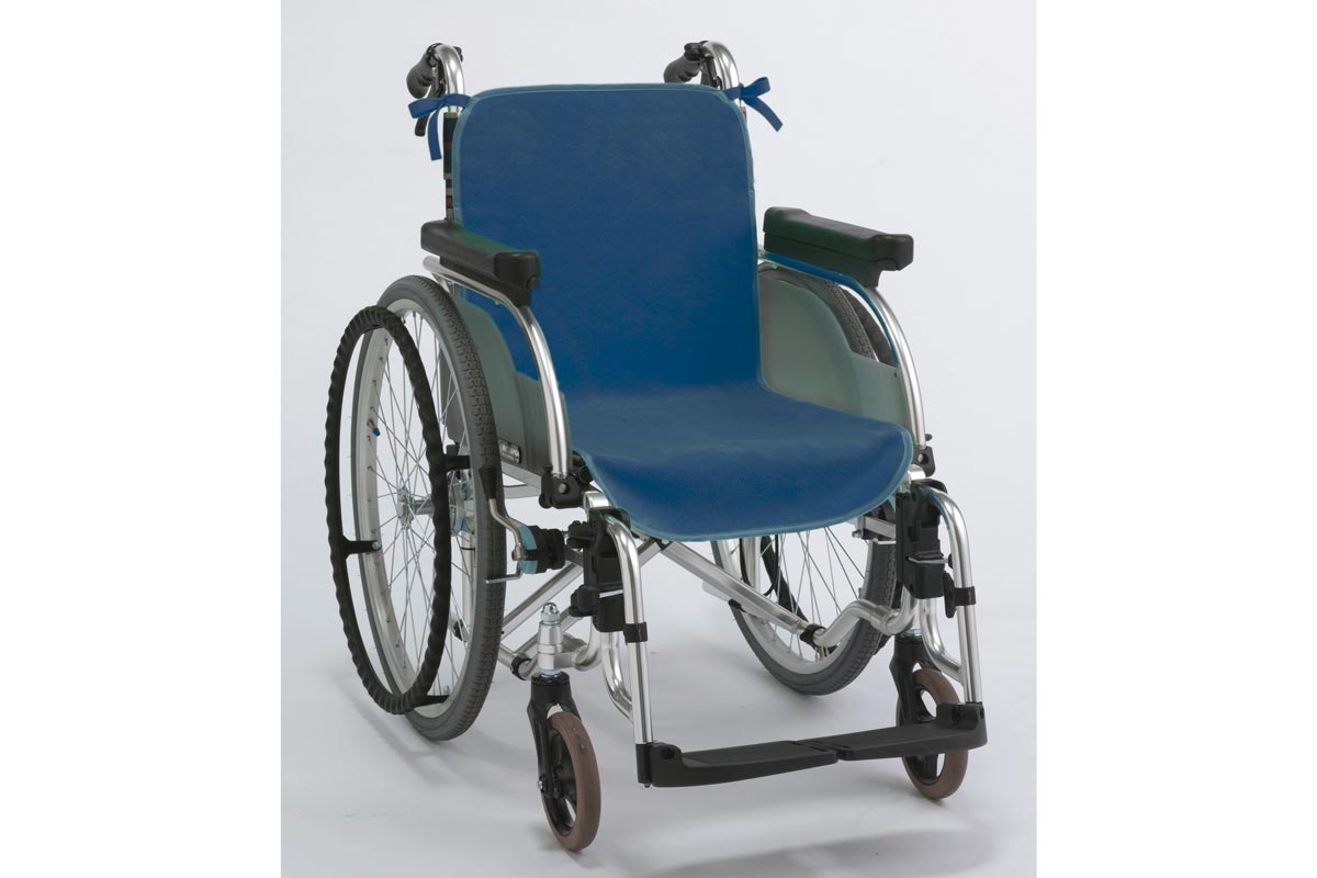 ケアカバー防水シーツ 車いす用 ネイビー