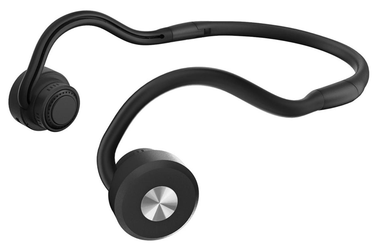 集音器付き骨伝導ワイヤレスヘッドホン DenDen
