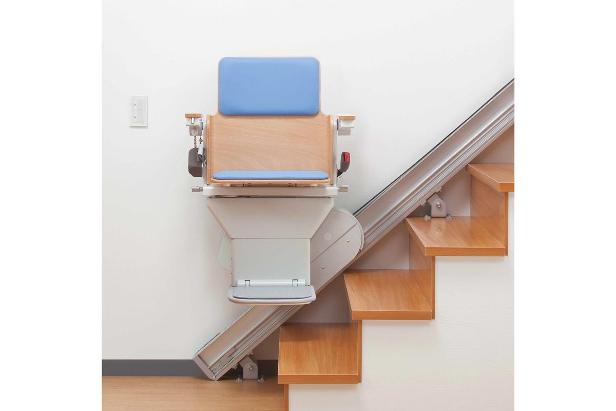 エスコートスリム 直線階段用 設置イメージ