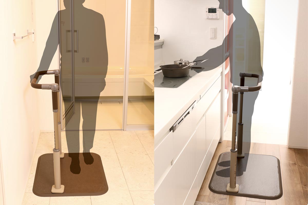 歩行サポート手すり スムーディ 屋内用 サポート手すり630タイプ 使用例3