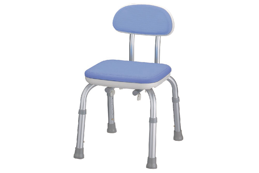 シャワーベンチMini 背付 ブルー