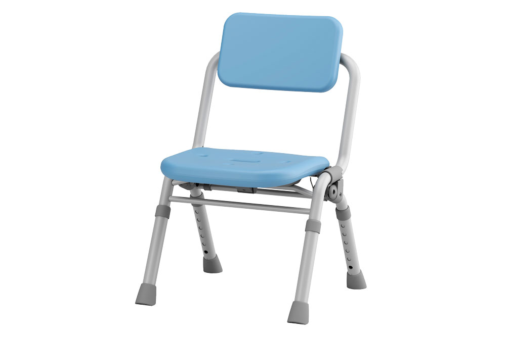 シャワーチェア[ユクリアAir] ミドルワンタッチ ブルー